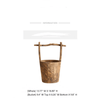 Old - fashioned Wooden Round Bucket - RusticReach
