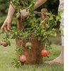Old - fashioned Wooden Round Bucket - RusticReach