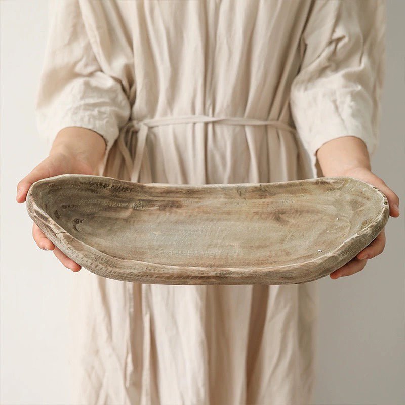 Retro Wooden Boat - Shaped Fruit Platter - RusticReach