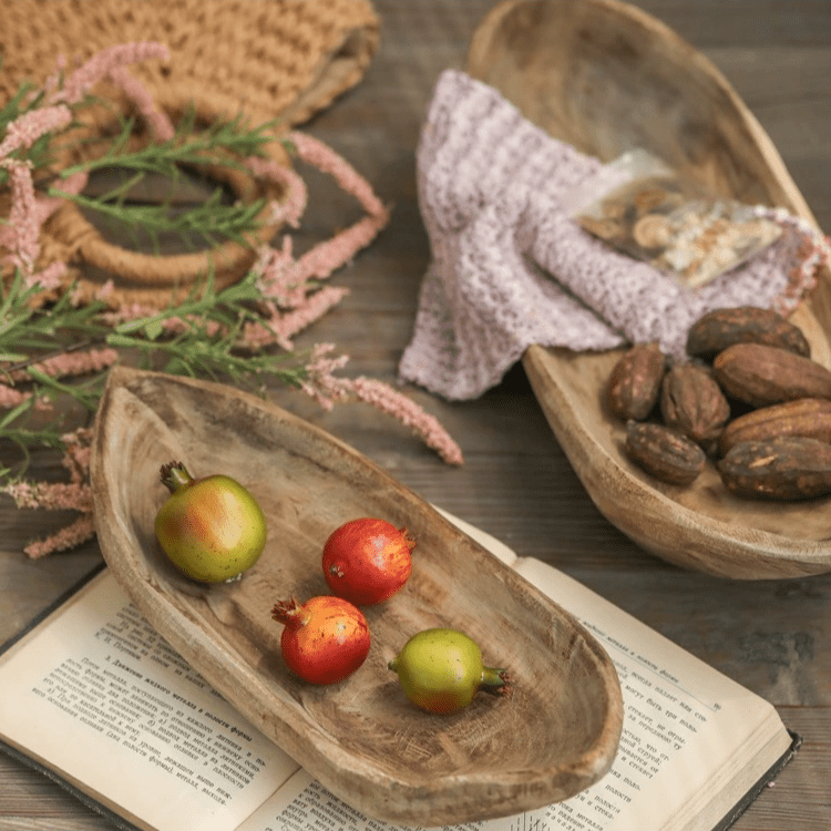 Retro Wooden Boat - Shaped Fruit Platter - RusticReach