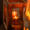 Farmhouse Wooden Lantern Hanging or Tabletop - RusticReach