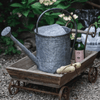 Small Decorative Wooden Wagon Flower Cart - RusticReach