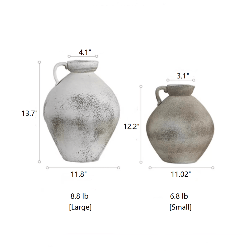 Watertight One Handle Pottery Vase - RusticReach