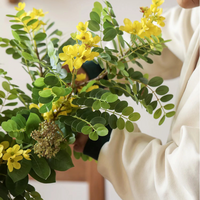 Yellow Acacia Flower Stem 27.5" Tall