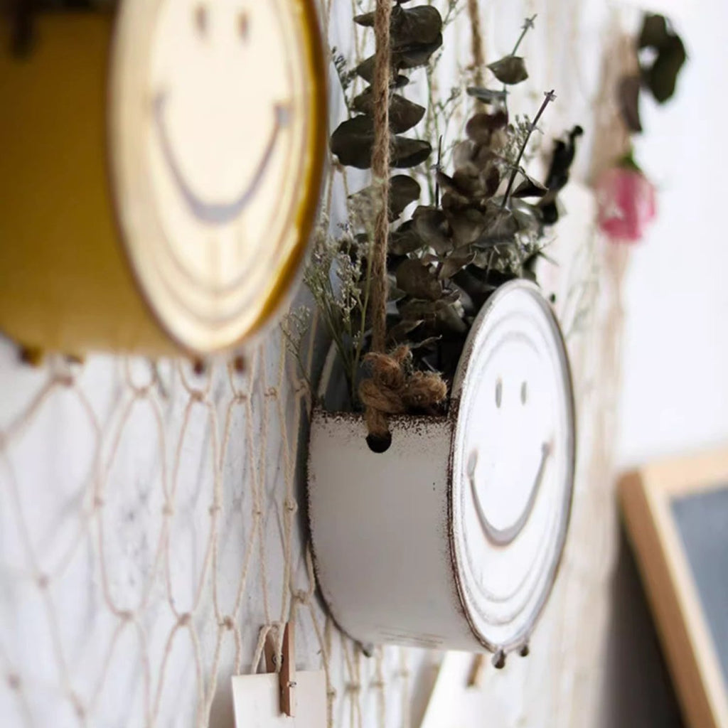 Happy Face Hanging Planter - RusticReach