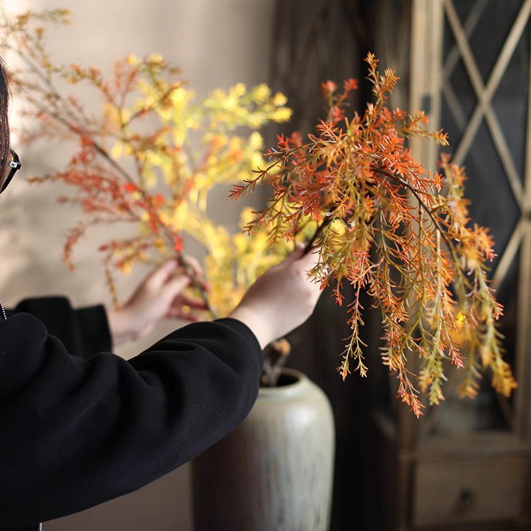Lifelike Layered Leaf Spray 41" Tall - RusticReach