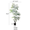 Lifelike Nandina Indoor Tree - RusticReach