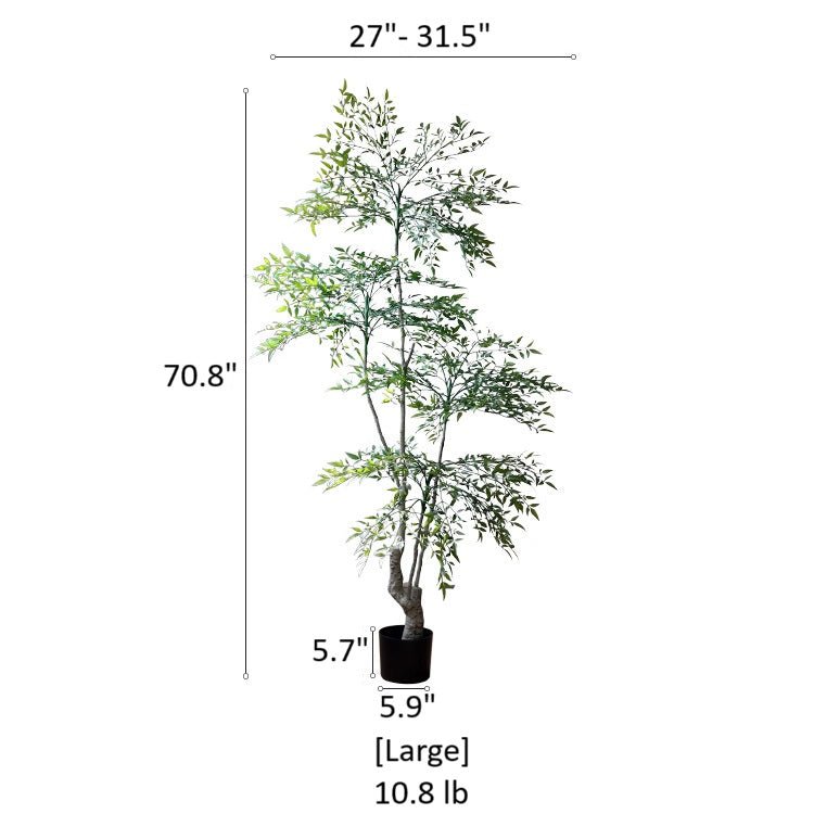 Lifelike Nandina Indoor Tree - RusticReach