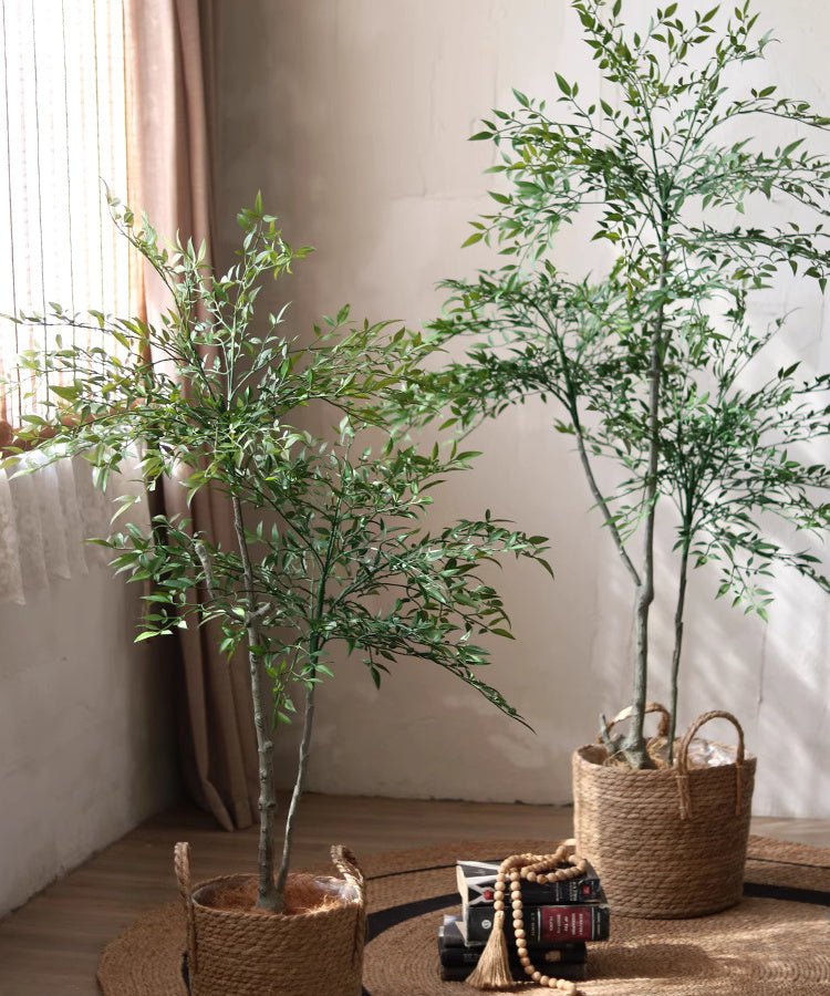 Lifelike Nandina Indoor Tree - RusticReach