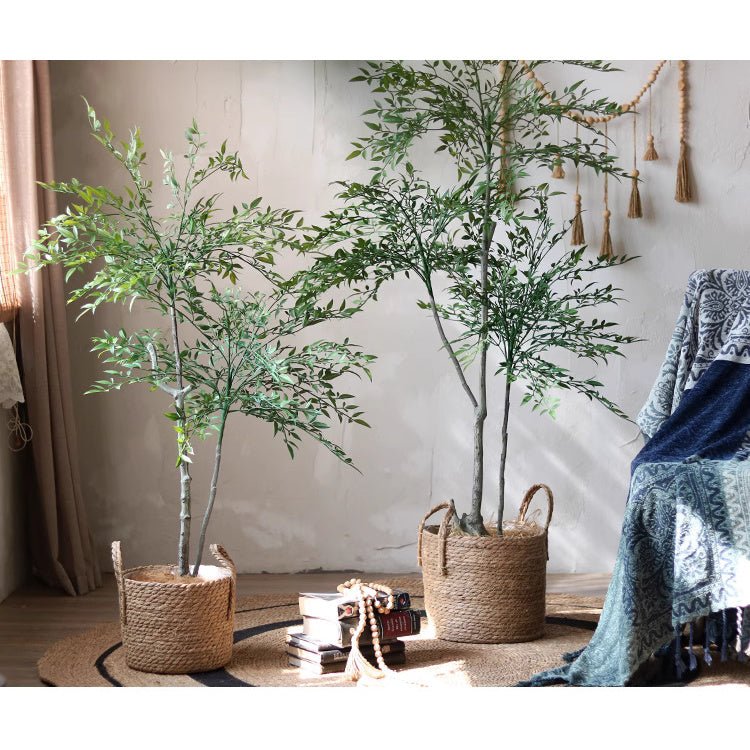 Lifelike Nandina Indoor Tree - RusticReach