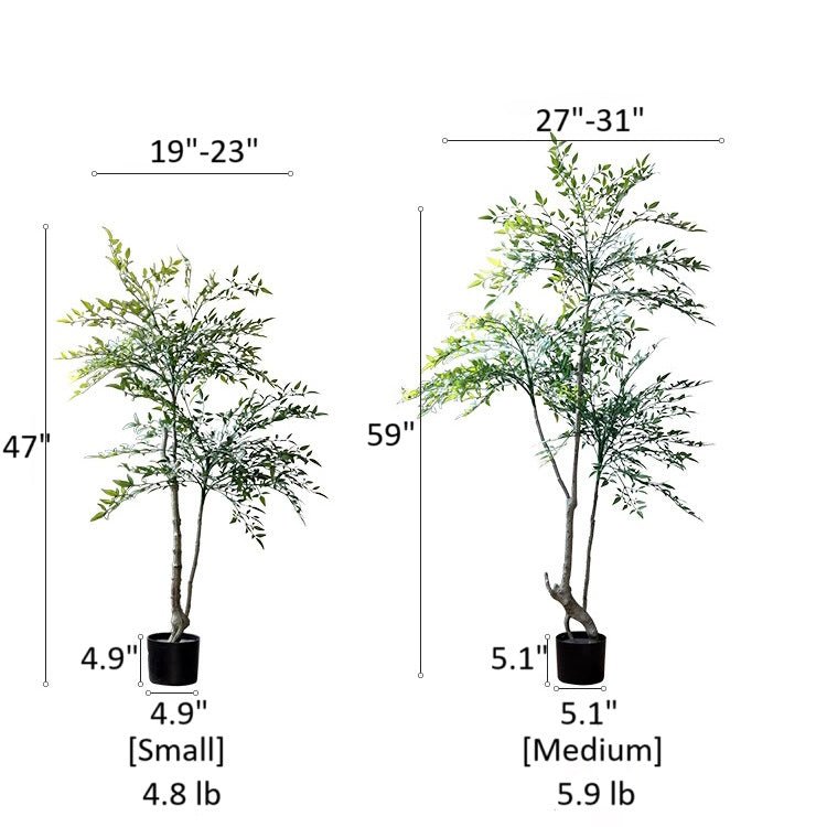 Lifelike Nandina Indoor Tree - RusticReach