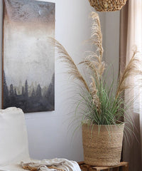 Natural Cylinder Storage and Planter Basket - RusticReach