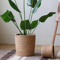 Natural Cylinder Storage and Planter Basket - RusticReach