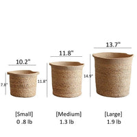 Natural Cylinder Storage and Planter Basket - RusticReach
