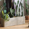 Modern Rectangular Textured Planter - RusticReach