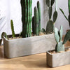 Modern Rectangular Textured Planter - RusticReach