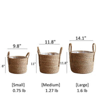 Handwoven Seagrass Basket for Plants - RusticReach