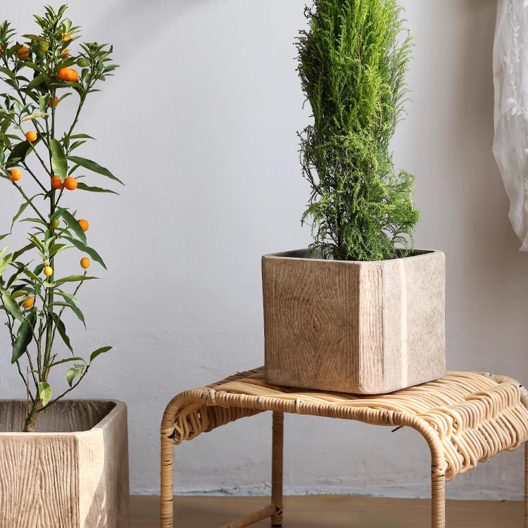 StoneGrain Square Planter - RusticReach