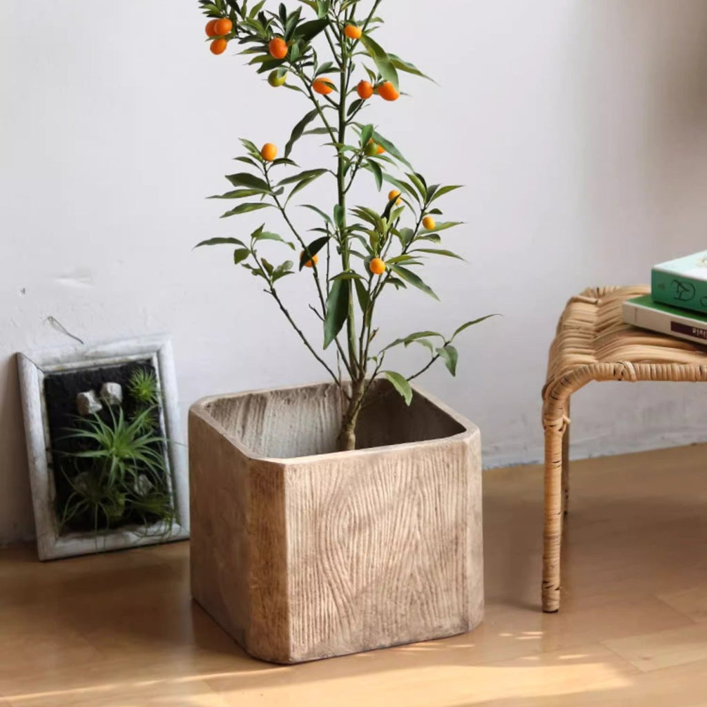 StoneGrain Square Planter - RusticReach
