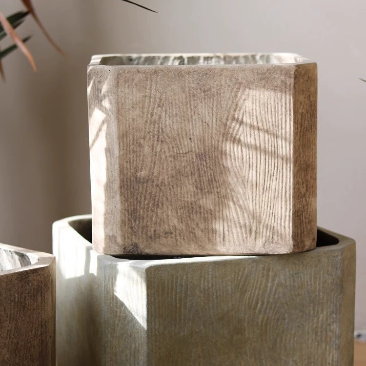 StoneGrain Square Planter - RusticReach