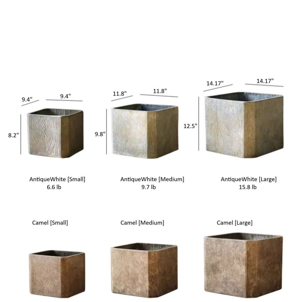 StoneGrain Square Planter - RusticReach