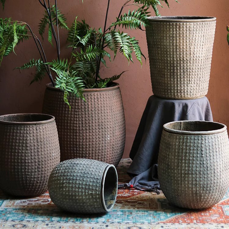StoneNest Textured Planter - RusticReach