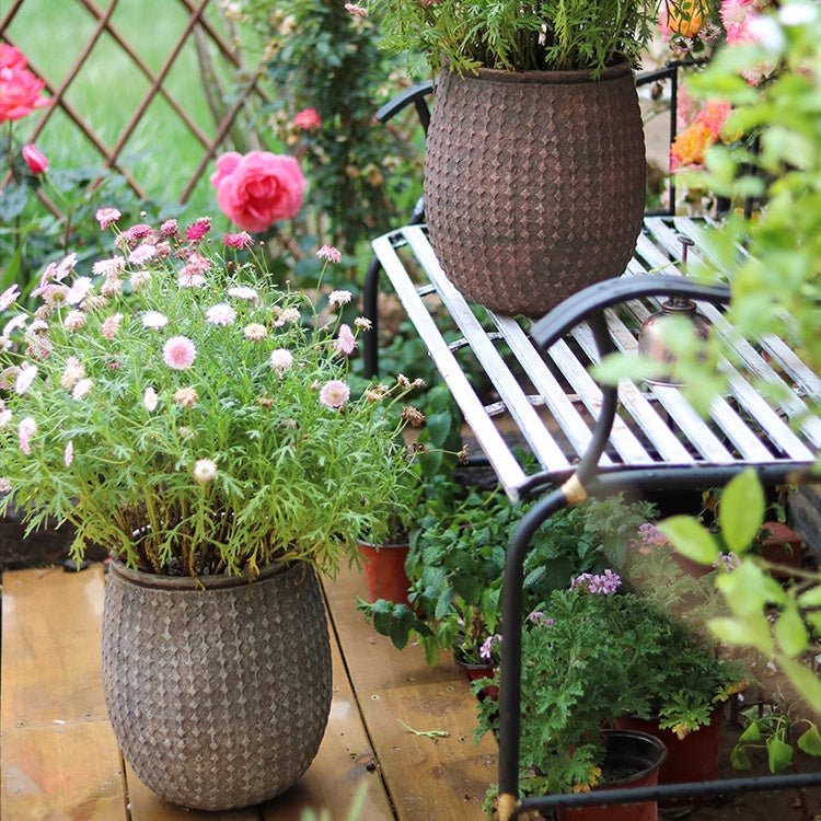 StoneNest Textured Planter - RusticReach