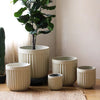 Nordic Vertical Stripe Flower Pot - RusticReach