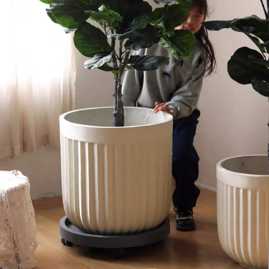 Nordic Vertical Stripe Flower Pot - RusticReach