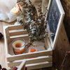 Rustic Wooden Storage Crate with Chalkboard Lid - RusticReach