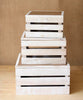 Rustic Wooden Storage Crate with Chalkboard Lid - RusticReach