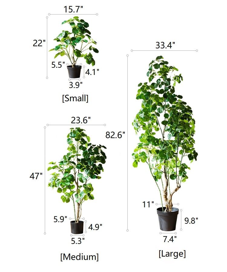 Silk Artificial Apple Banyan Leaf Tree In Pot - RusticReach