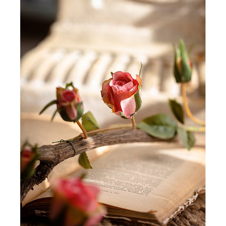 Artificial Silk Rose Vine 55" Long - RusticReach