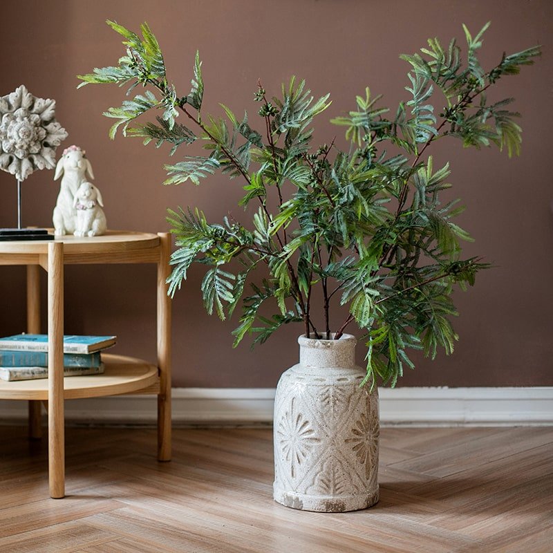 Artificial Faux Acacia Plant Stem 47" Tall - RusticReach