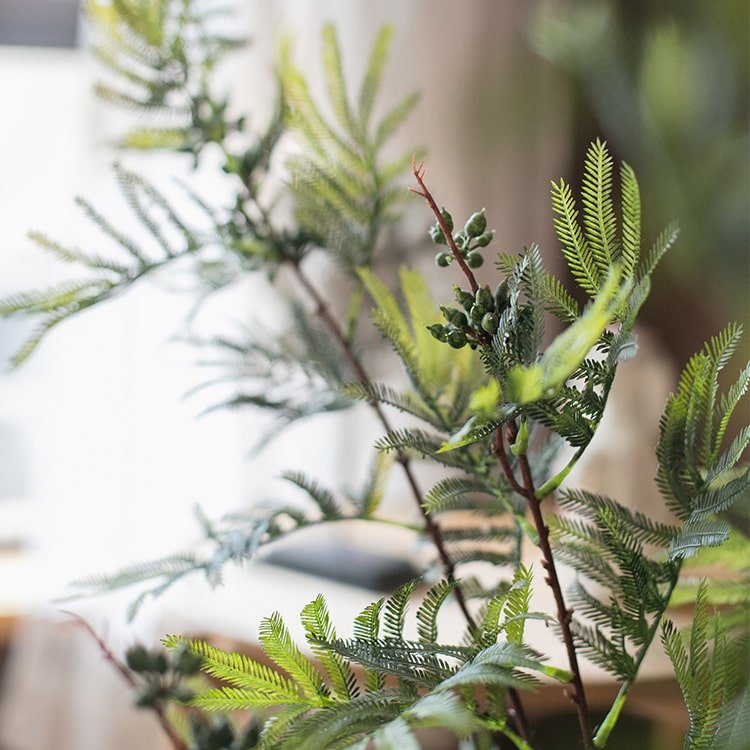 Artificial Faux Acacia Plant Stem 47" Tall - RusticReach