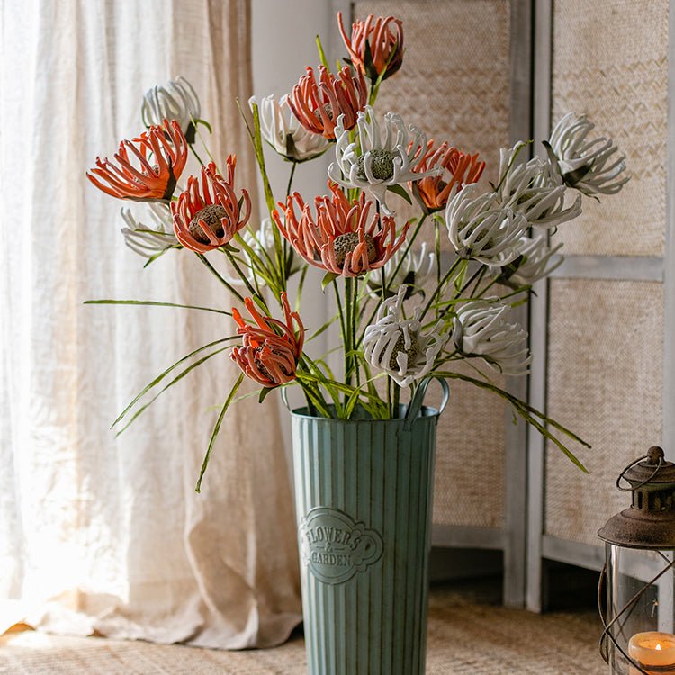 Faux Silk Colored Art Sunflower Stem 39" Tall - RusticReach