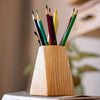 Ash Wood Desktop Pen Holder - RusticReach
