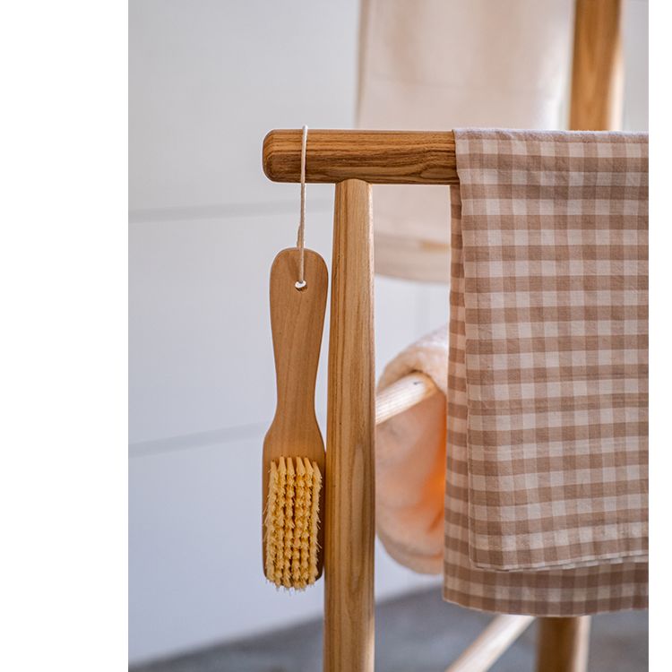 Ash Wood Bath Towel Rack Freestanding Rack for Bathroom