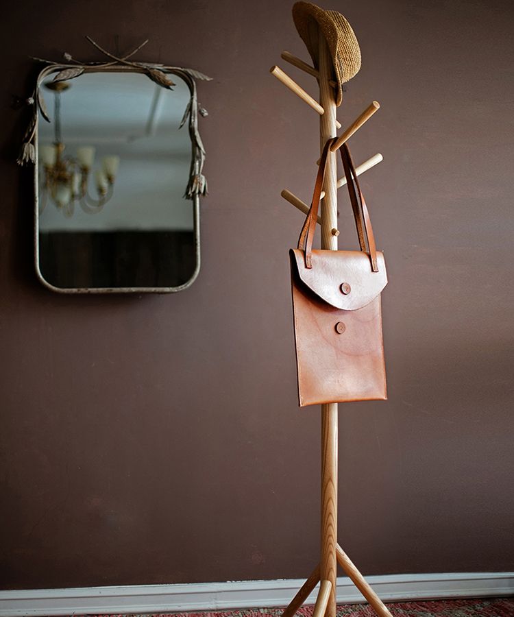 Ash Wood Coat Rack Home Entryway Rack - RusticReach