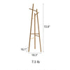 Ash Wood Coat Rack Solid Wood Rack - RusticReach