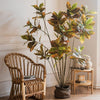 Large Leaf Artificial Croton Tree In Pot - RusticReach