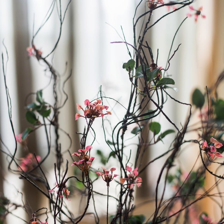 Faux Artificial Colorful Baby's - Breath Vine Stem 27" Tall Silk - RusticReach