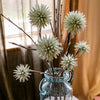 Round Ball Flower on Twig Stem in Green - RusticReach