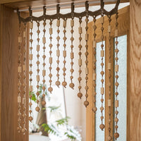 Wood Beaded Door Curtain