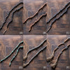 Wood Beaded Cord Curtain Tiebacks DIY Door Curtain 47" Long - RusticReach