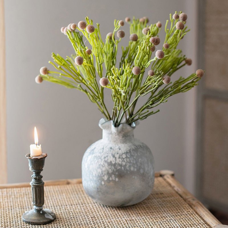 Artificial Berzelia Fruit Stem 24" Tall Faux - RusticReach