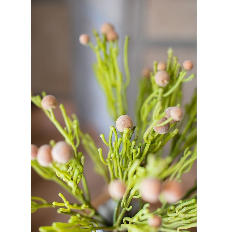 Artificial Berzelia Fruit Stem 24" Tall Faux - RusticReach