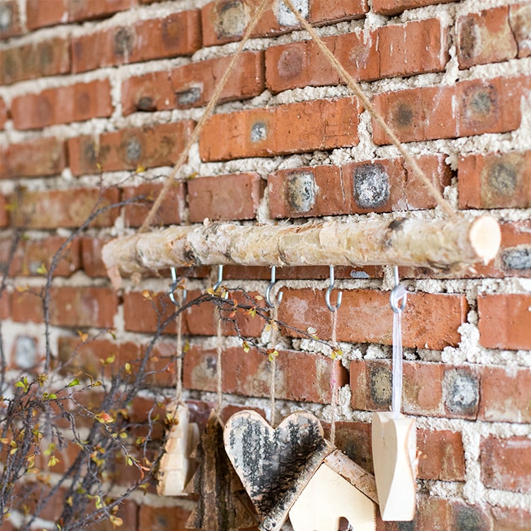 Birch Wood Craft Wall Hanger