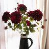 Faux Silk Artificial Blooming Dahlia Stem 29" Tall - RusticReach