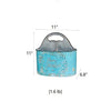 Blue Metal Basket Tool Organizer Flower Garden - RusticReach